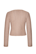 Zopfstrickjacke plattiert - Miniatur 14