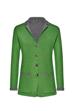 Knitted blazer - green-black 47 / M