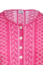 Plattierte Strickjacke mit Brokatmuster - Miniatur 3