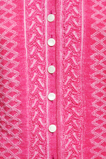 Plattierte Strickjacke mit Brokatmuster - Miniatur 4