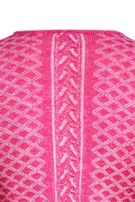 Plattierte Strickjacke mit Brokatmuster - Miniatur 5