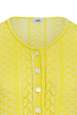 Plattierte Strickjacke mit Brokatmuster - Miniatur 3