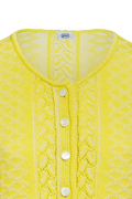 Plattierte Strickjacke mit Brokatmuster - Miniatur 3