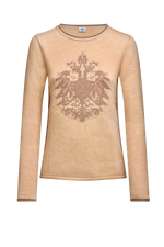 Strickpullover mit Doppeladler-Intarsie - Miniatur 1