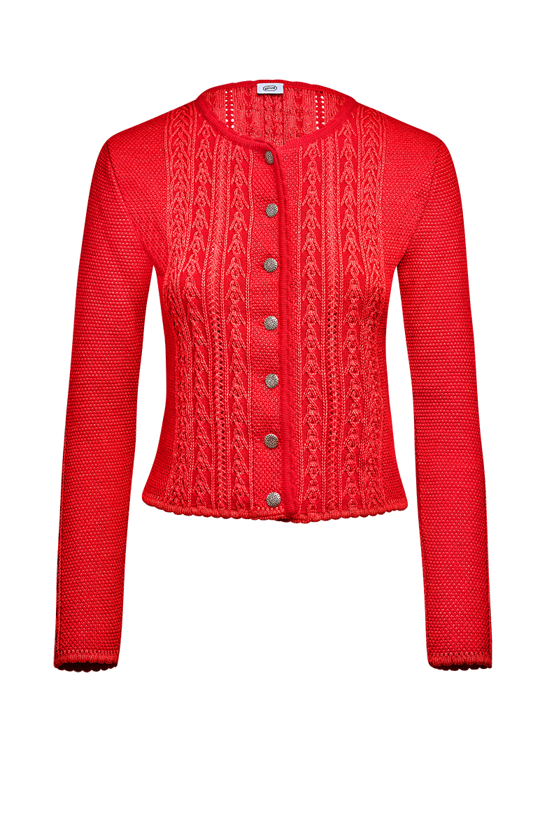 Jacke in plattiertem Strick - Bild 1