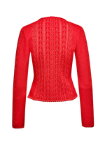 Jacke in plattiertem Strick - Miniatur 2