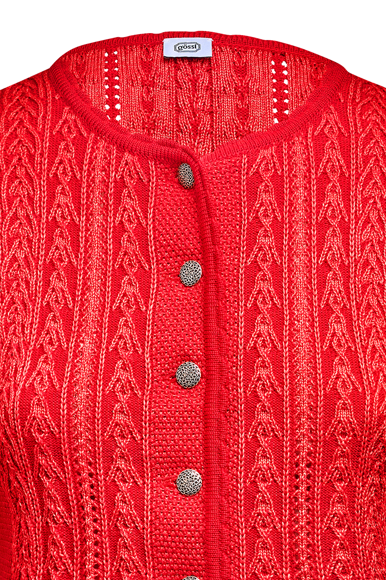 Jacke in plattiertem Strick - Bild 3