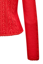 Jacke in plattiertem Strick - Miniatur 6