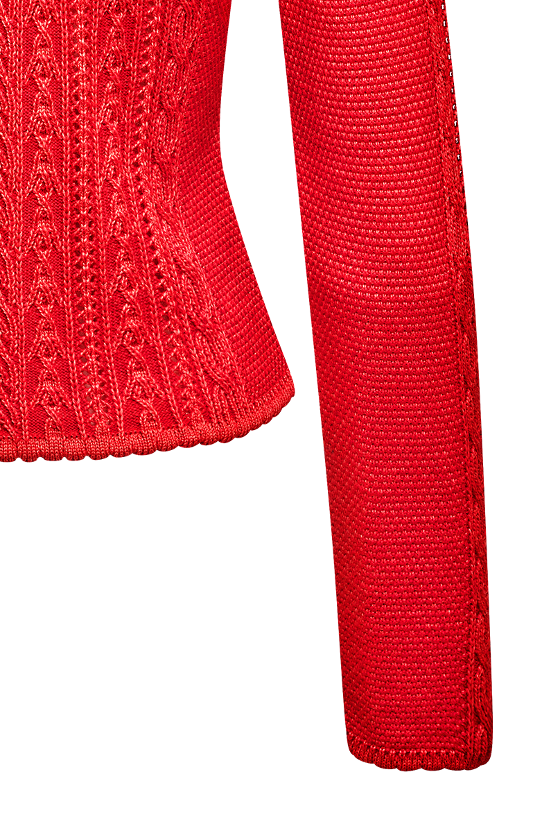 Jacke in plattiertem Strick - Bild 6
