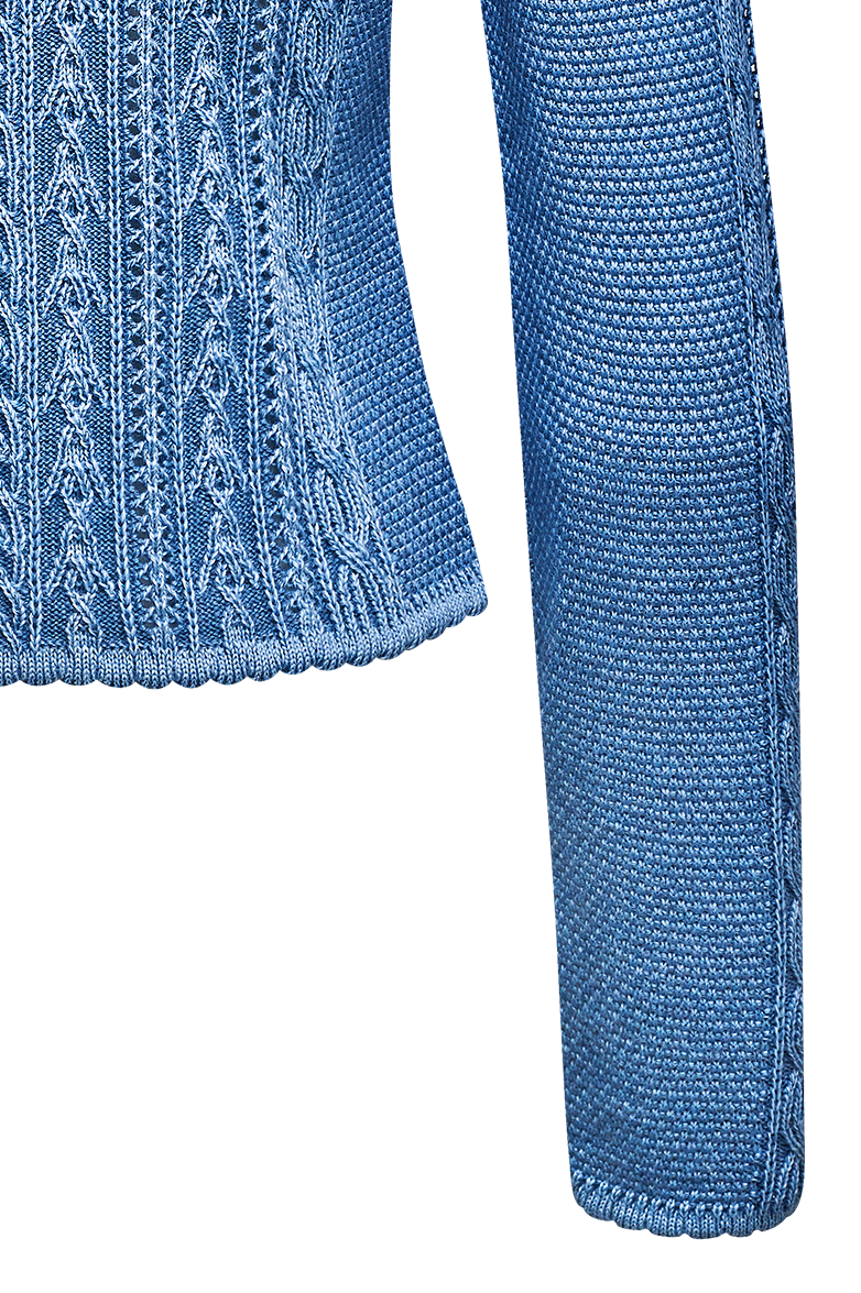 Jacke in plattiertem Strick - Bild 12