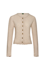 Strickjacke in Ajourmuster - Miniatur 1