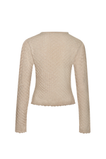 Strickjacke in Ajourmuster - Miniatur 2