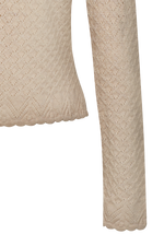 Strickjacke in Ajourmuster - Miniatur 6