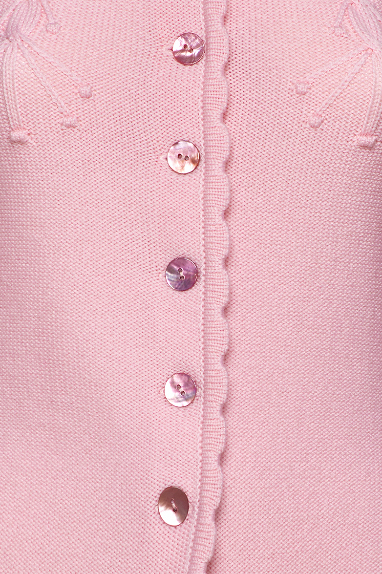 Strickjacke mit Puffärmel - Bild 5