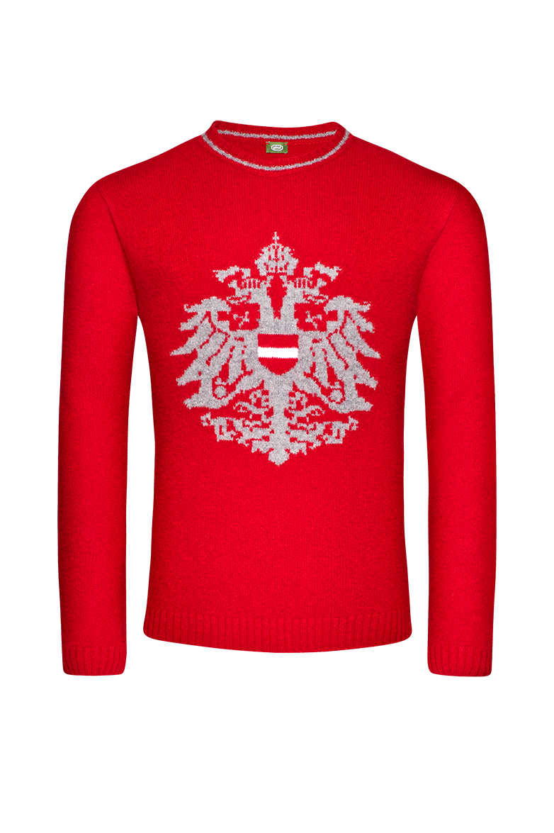 Strickpullover mit Doppeladler-Intarsie - Translation missing: de.products.product.media.image 1