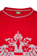 Strickpullover mit Doppeladler-Intarsie - Miniatur 3