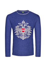 Strickpullover mit Doppeladler-Intarsie - Miniatur 7