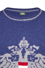 Strickpullover mit Doppeladler-Intarsie - Miniatur 9