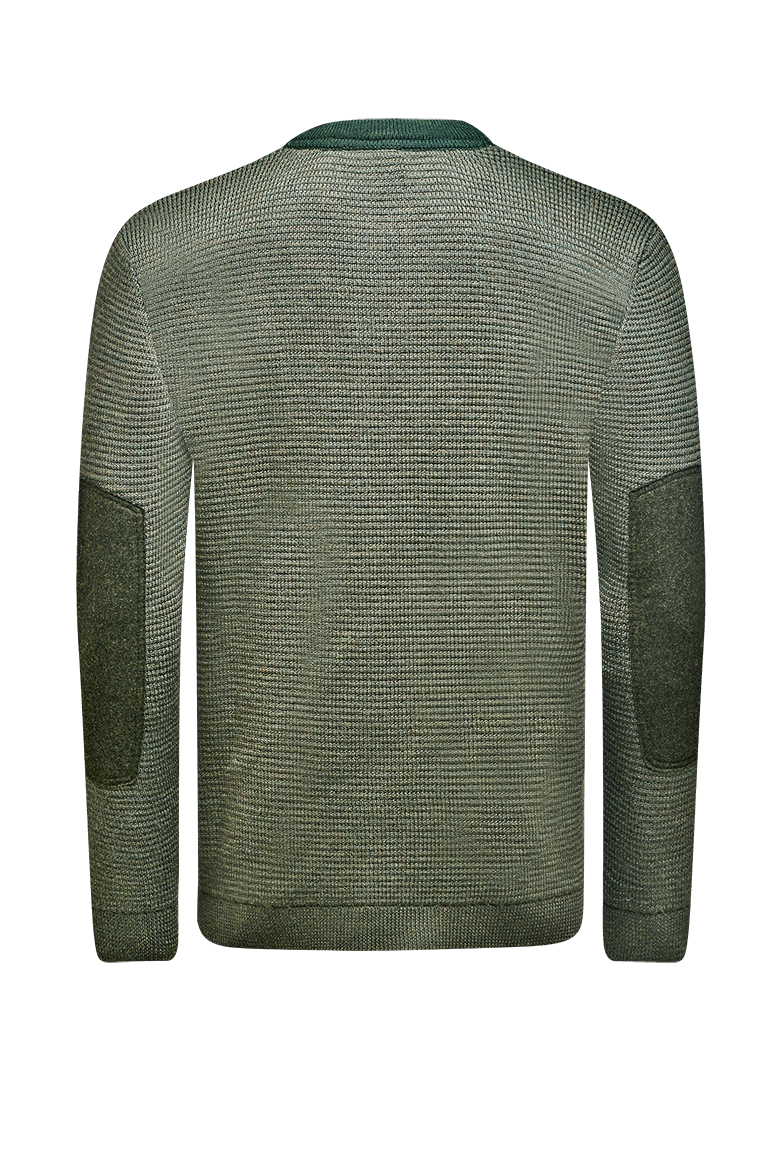 Strickjacke mit Lodenpatches - Bild 2