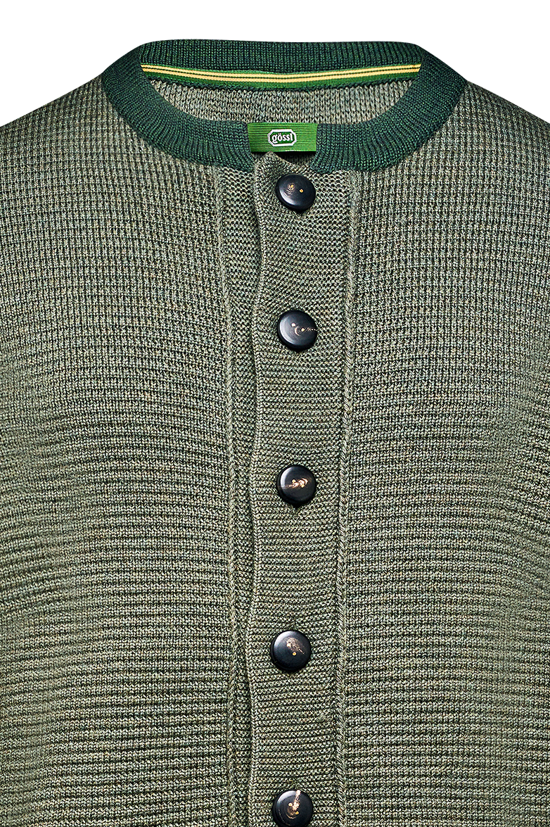 Strickjacke mit Lodenpatches - Bild 3