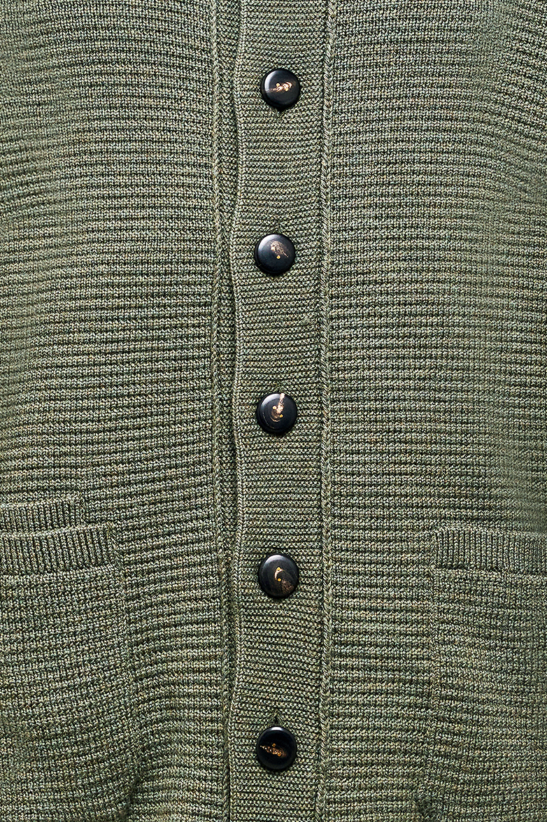 Strickjacke mit Lodenpatches - Bild 4