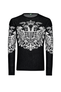 Strickpullover mit Doppeladler