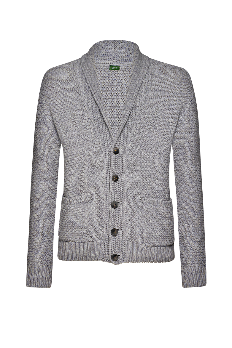 Strickjacke mit Schalkragen - Bild 1