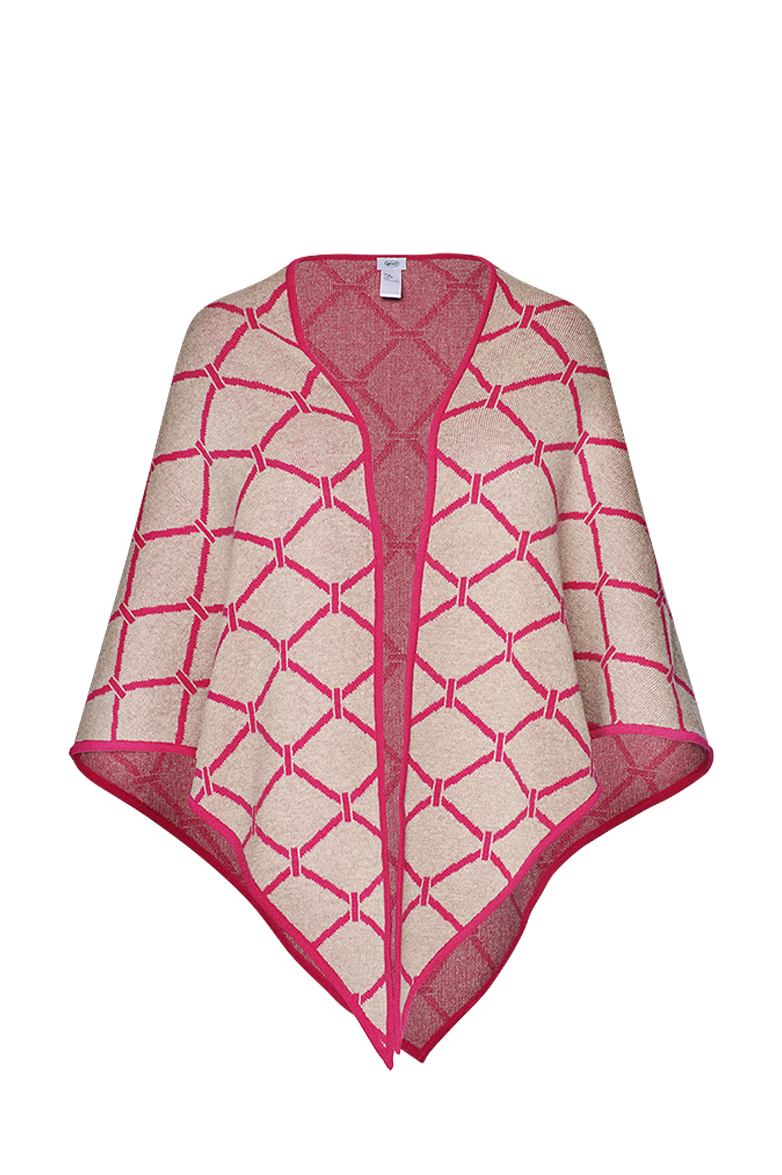 Dreieckstuch mit Strickjacquard - Bild 1
