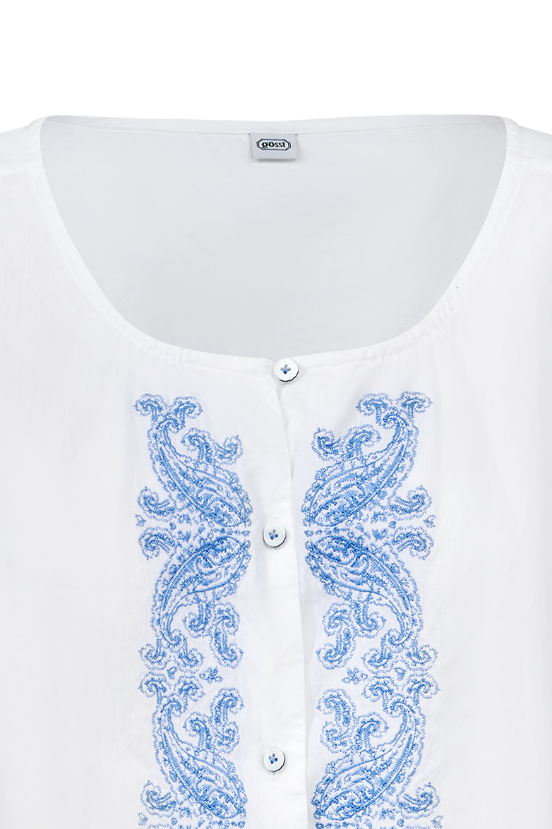 Bluse mit Paisley-Stickerei - Bild 9