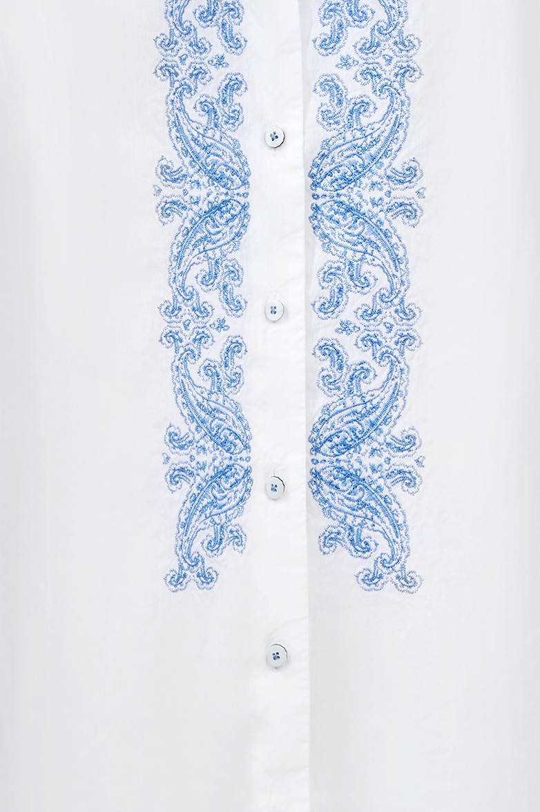 Bluse mit Paisley-Stickerei - Bild 10