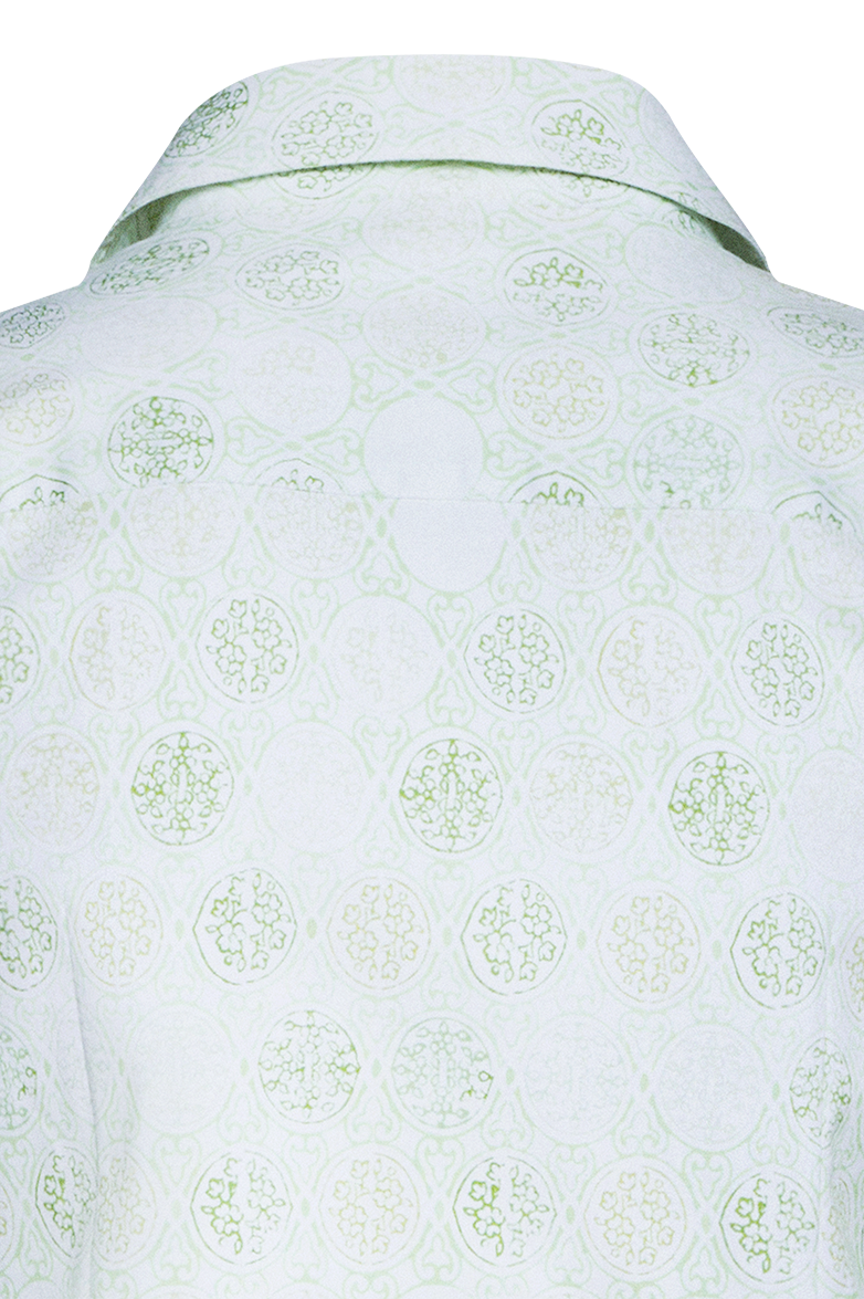 Bluse mit hand gedruckten Modeln - Bild 5