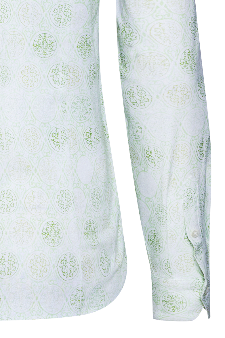 Bluse mit hand gedruckten Modeln - Bild 6