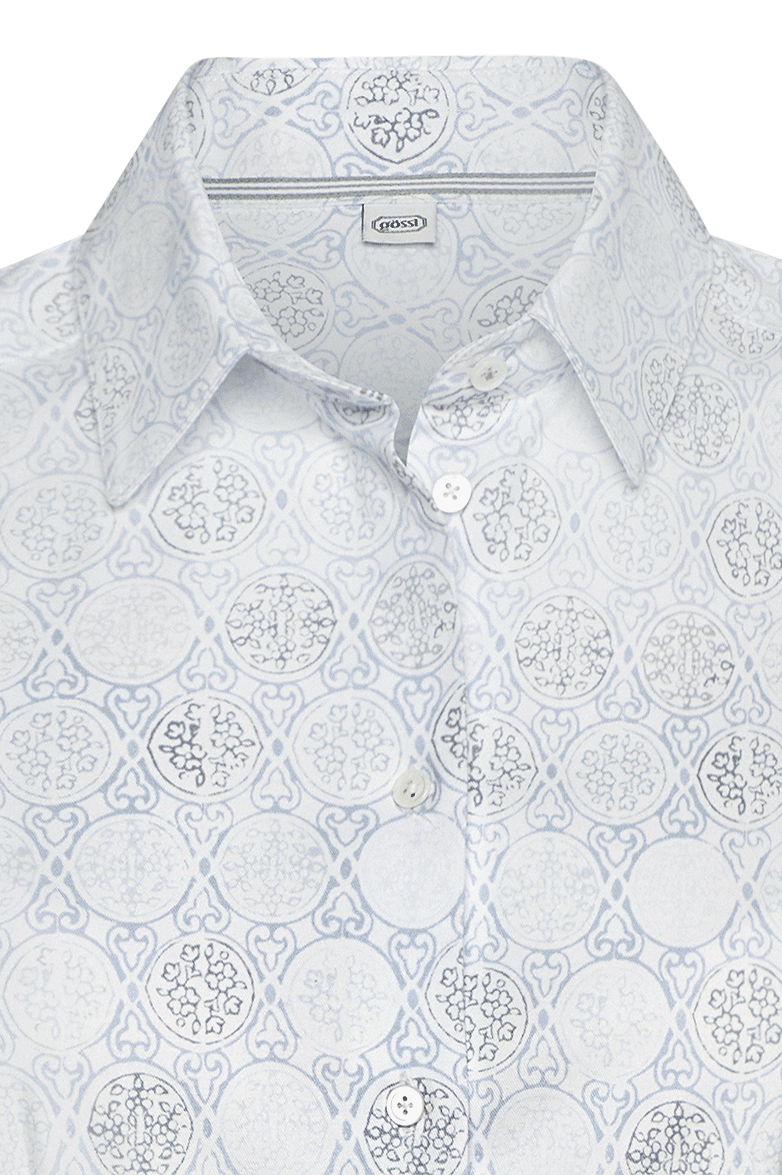 Bluse mit hand gedruckten Modeln - Bild 9