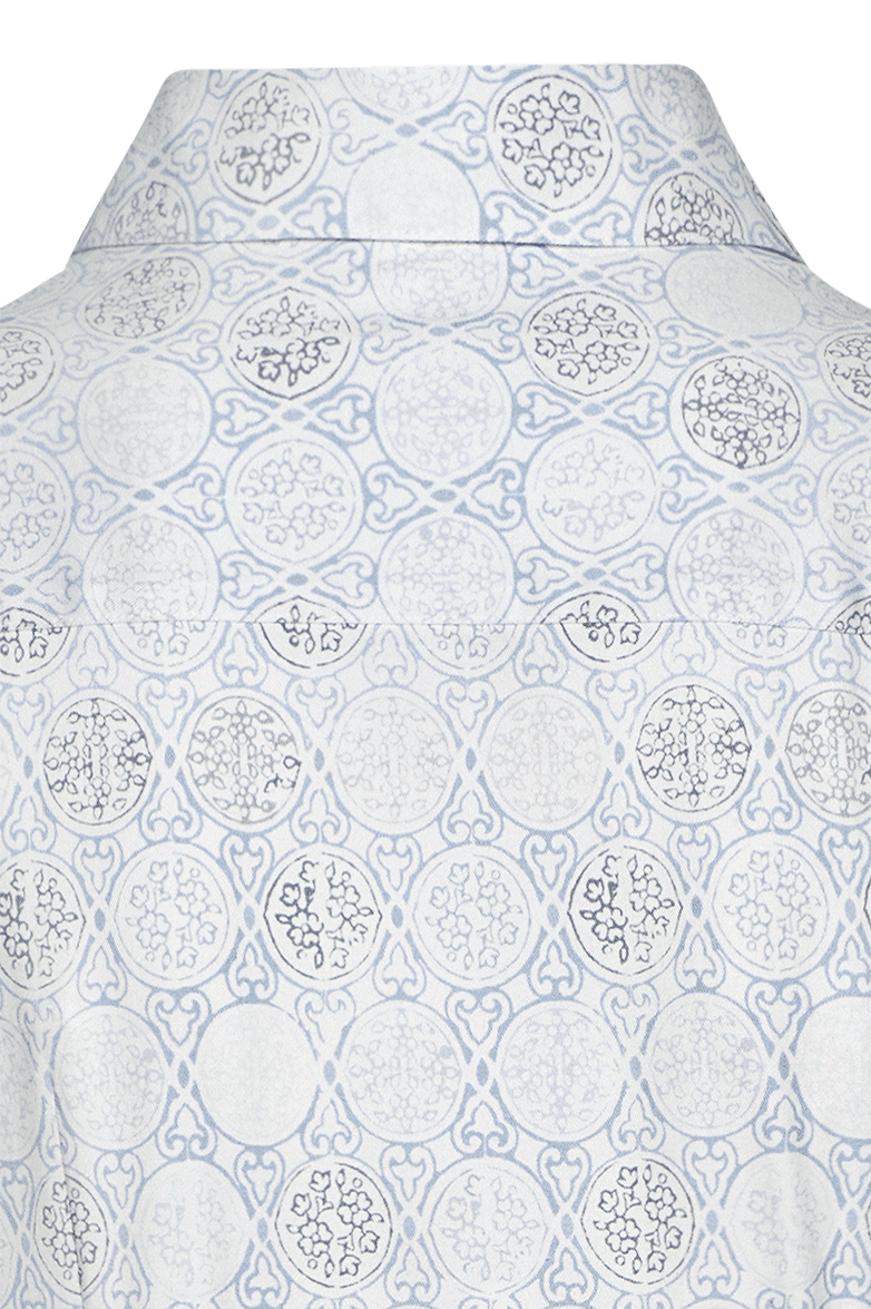 Bluse mit hand gedruckten Modeln - Bild 11