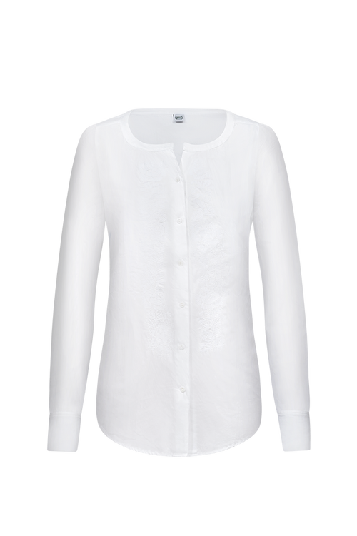 Bluse mit Rosenstickerei