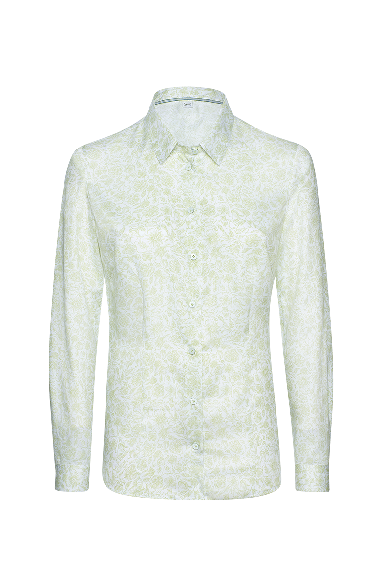 Bluse aus Baumwoll-Feinsatin - Bild 1