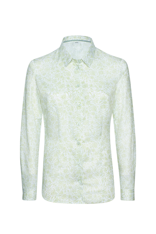 Bluse aus Baumwoll-Feinsatin