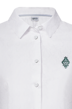 Ornament-Bluse weiß/weiß - Miniatur 3