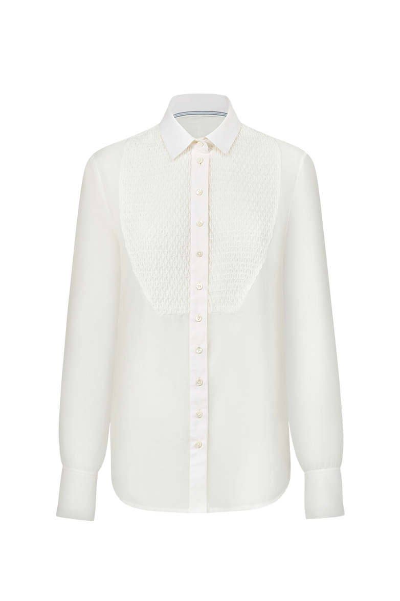 Waffle smock blouse - Image 1