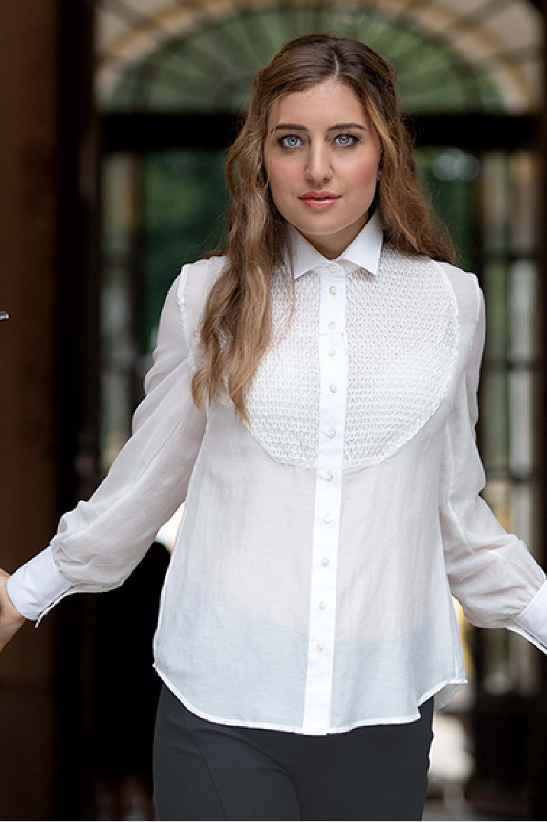 Waffle smock blouse - Image 7