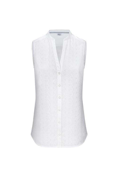 All-Over bestickte Sommerbluse