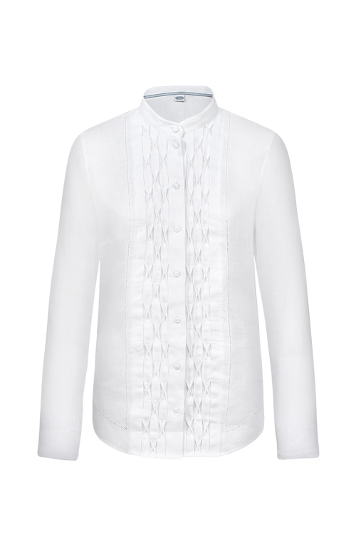 Bluse mit prachtvollem Waffelsmok