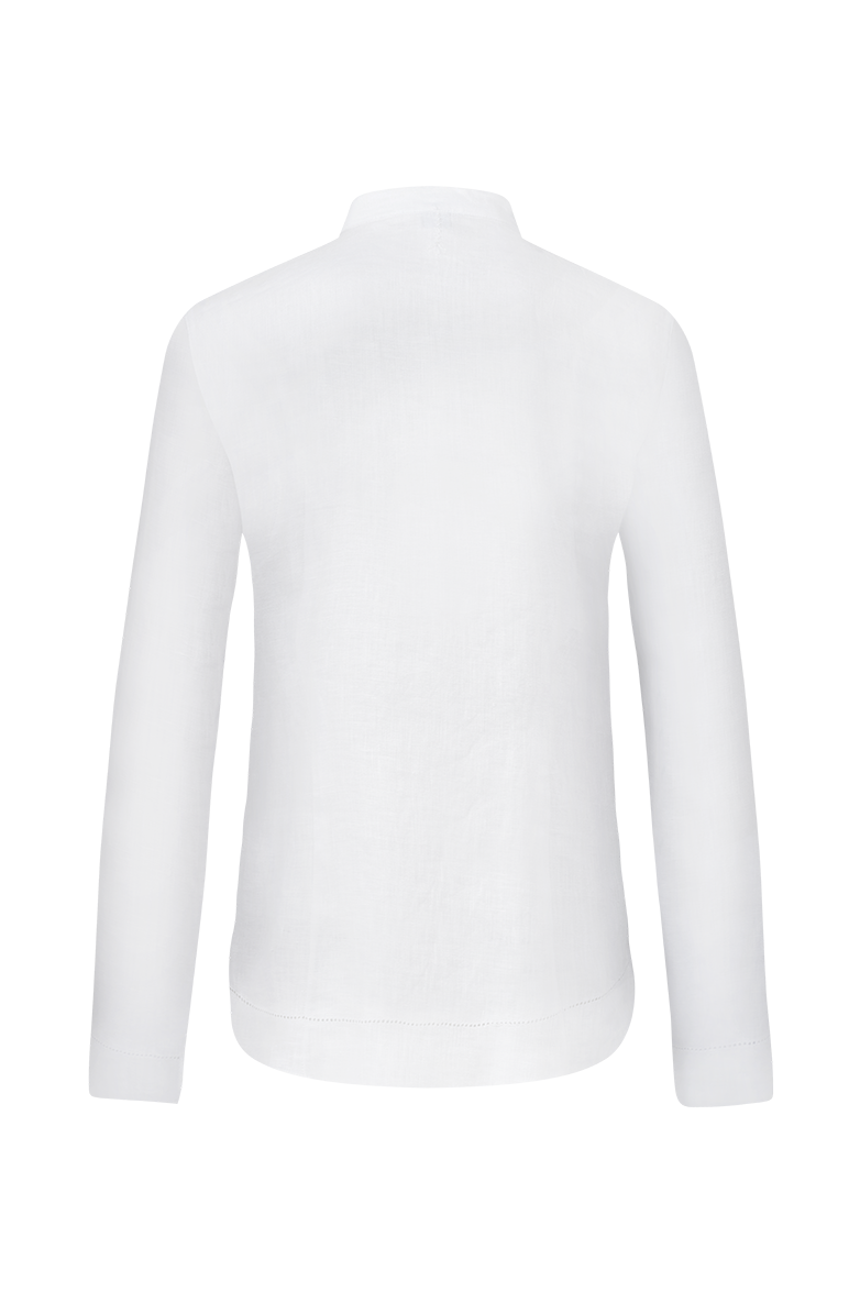 Bluse mit prachtvollem Waffelsmok - Bild 2