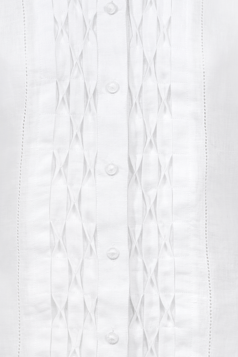 Bluse mit prachtvollem Waffelsmok - Bild 4