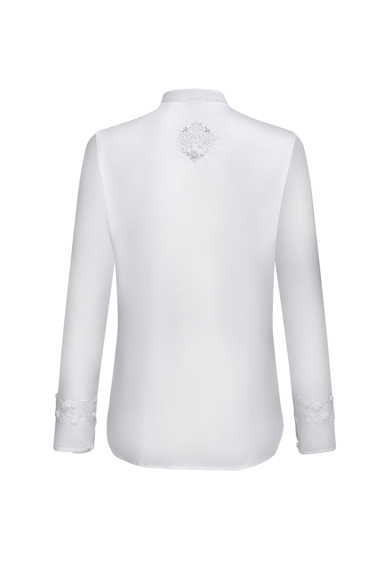 Editionsbluse aus Baumwollsatin - Bild 2
