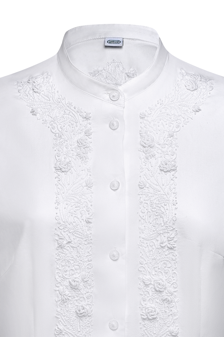 Editionsbluse aus Baumwollsatin - Bild 3