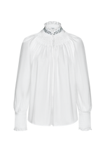 Festbluse mit Stehfalten - Miniatur 1