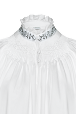 Festbluse mit Stehfalten - Miniatur 3