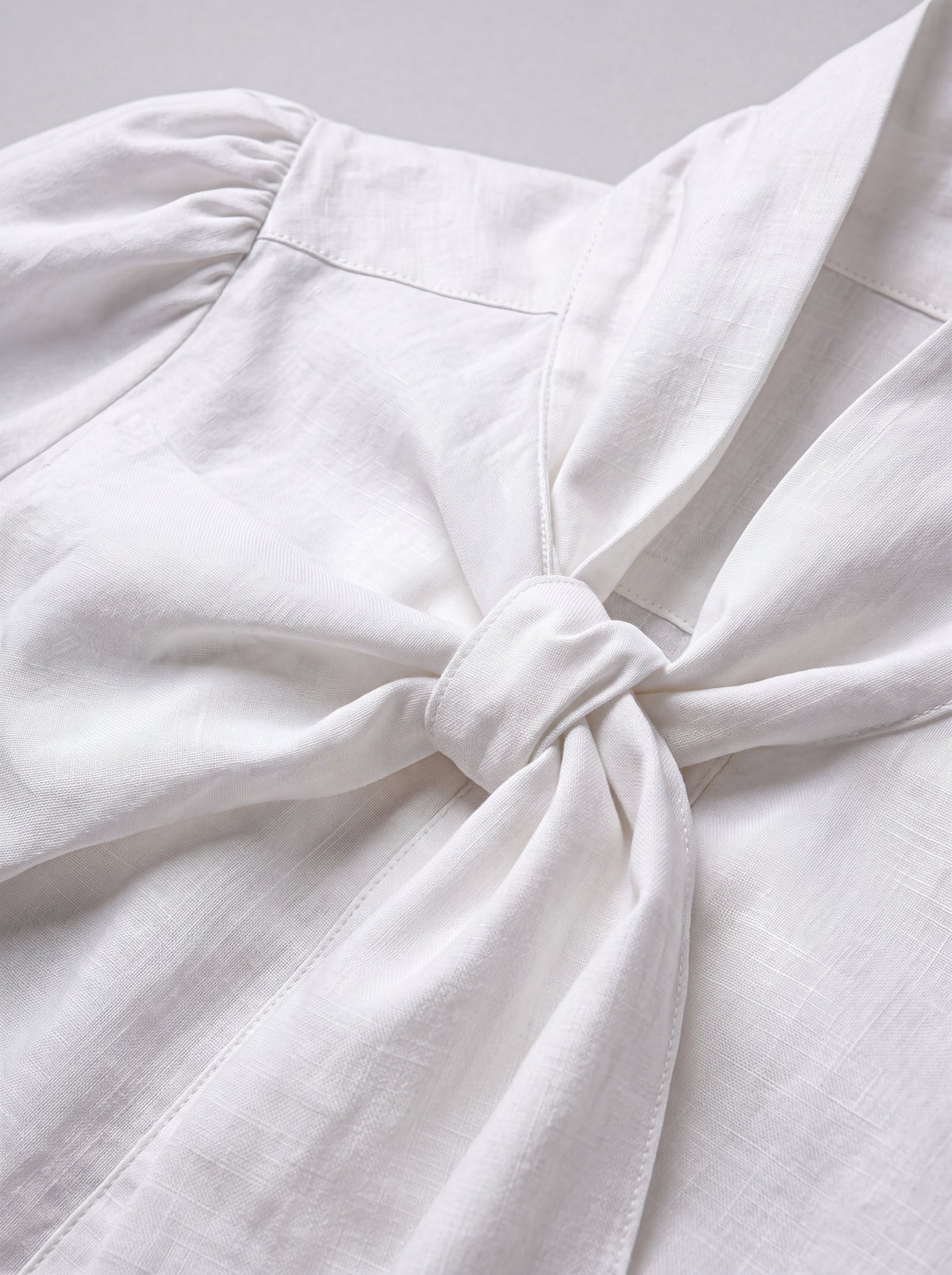 Cotton pussy-bow blouse - Image 3