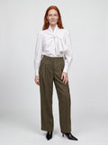 Cotton pussy-bow blouse - thumbnail 4